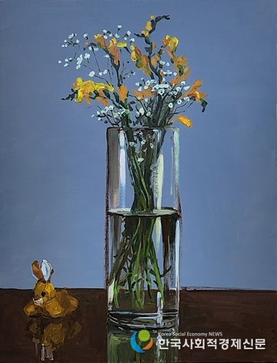 상설기획전시「울산작가 작은그림 상설전」 Composition(구성)53×40.9㎝ ┃ oil on canvas 권영태 作